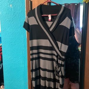 Striped sweater dress
